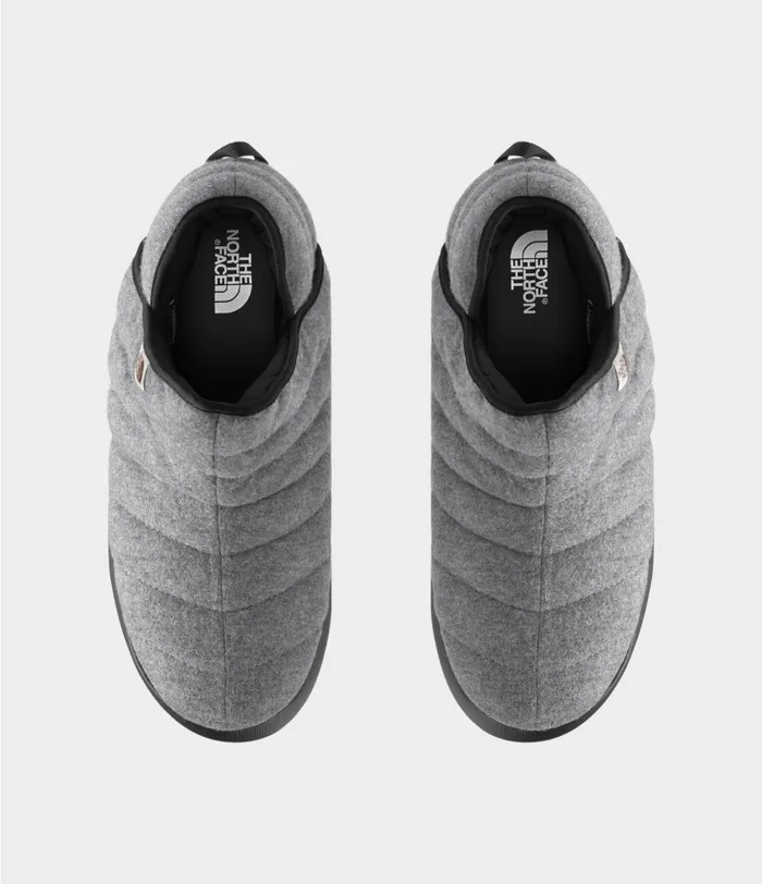 Mens ThermoBall Traction Bootie Wool Tnf Medium Grey Heathertnf Black The North Face Winter Boots