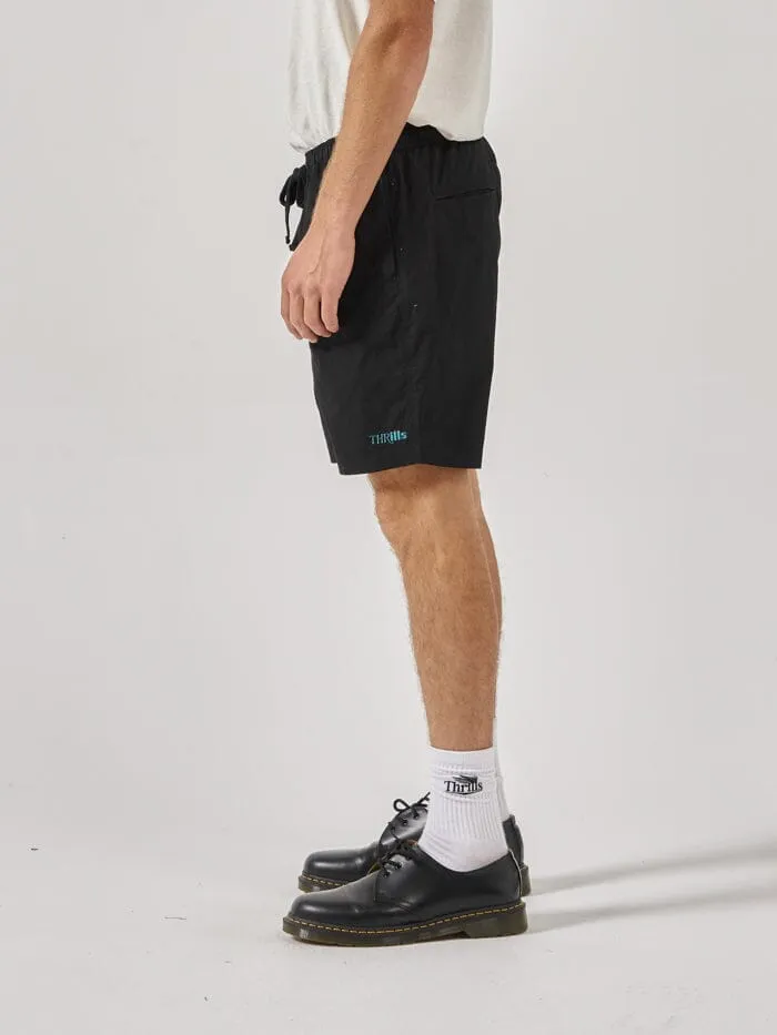 Mens Two Minds Volley Black Thrills Shorts