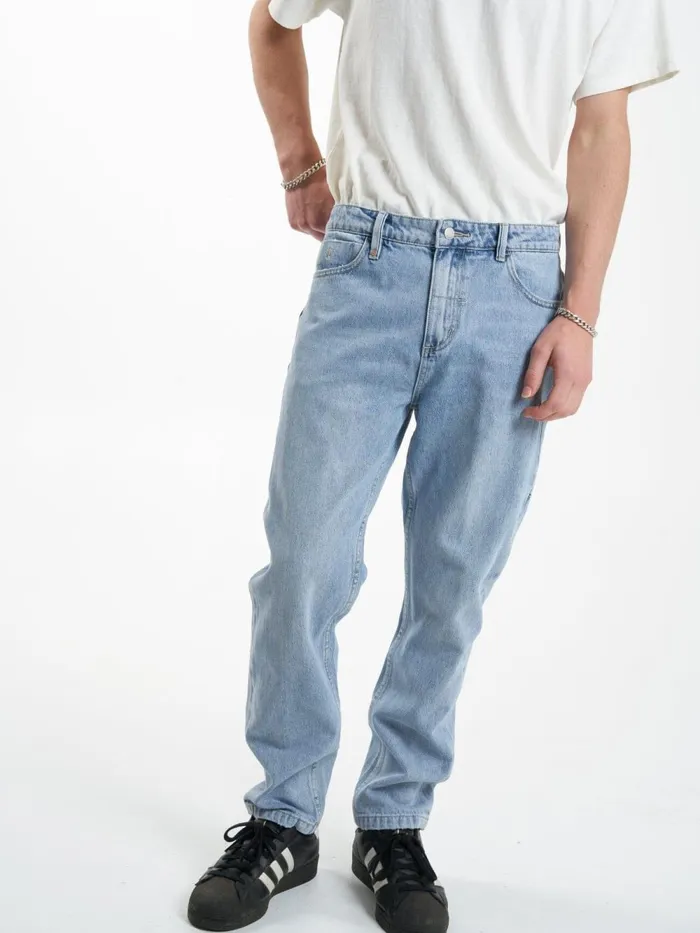 Mens Unchopped Denim Jean Endless Blue Thrills Denim