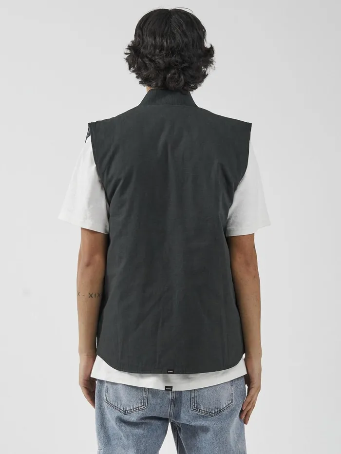 Mens Union Vest Oil Green Thrills Jackets