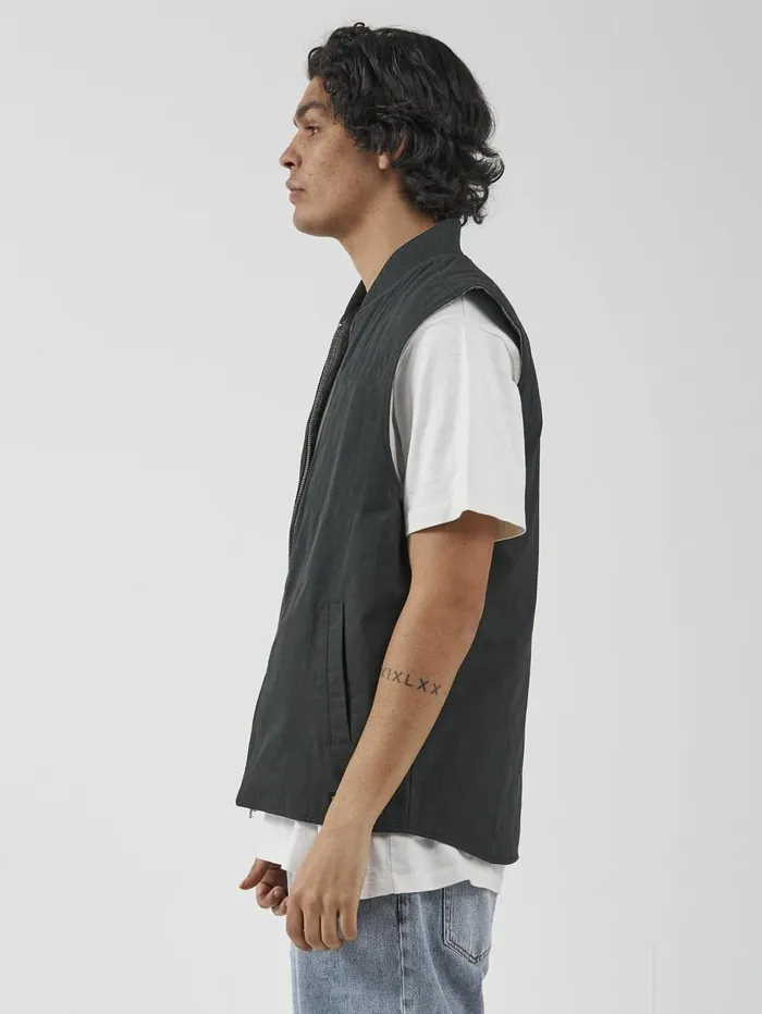 Mens Union Vest Oil Green Thrills Jackets