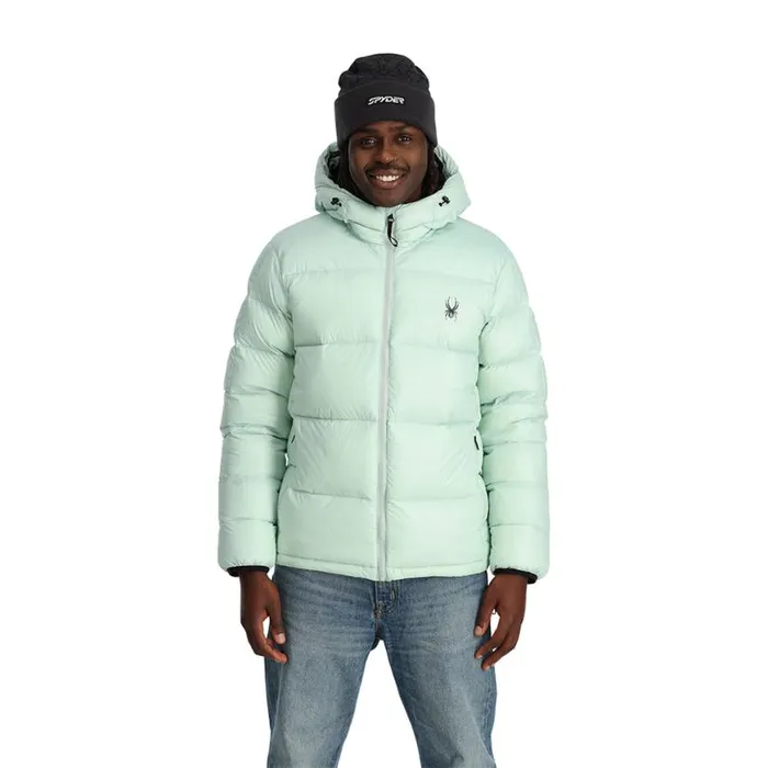 Mens Windom Hooded Wintergreen Spyder Down