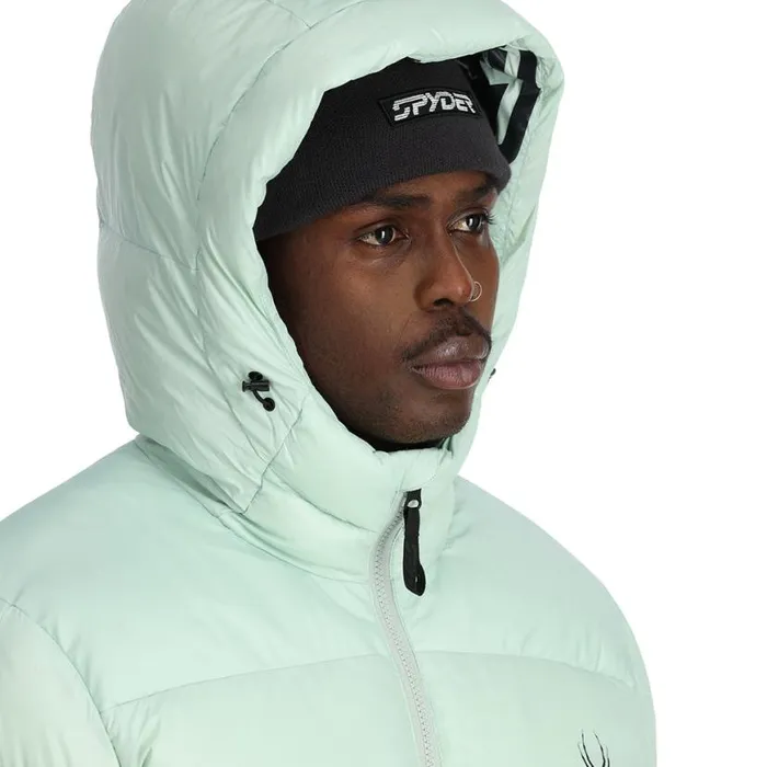 Mens Windom Hooded Wintergreen Spyder Down