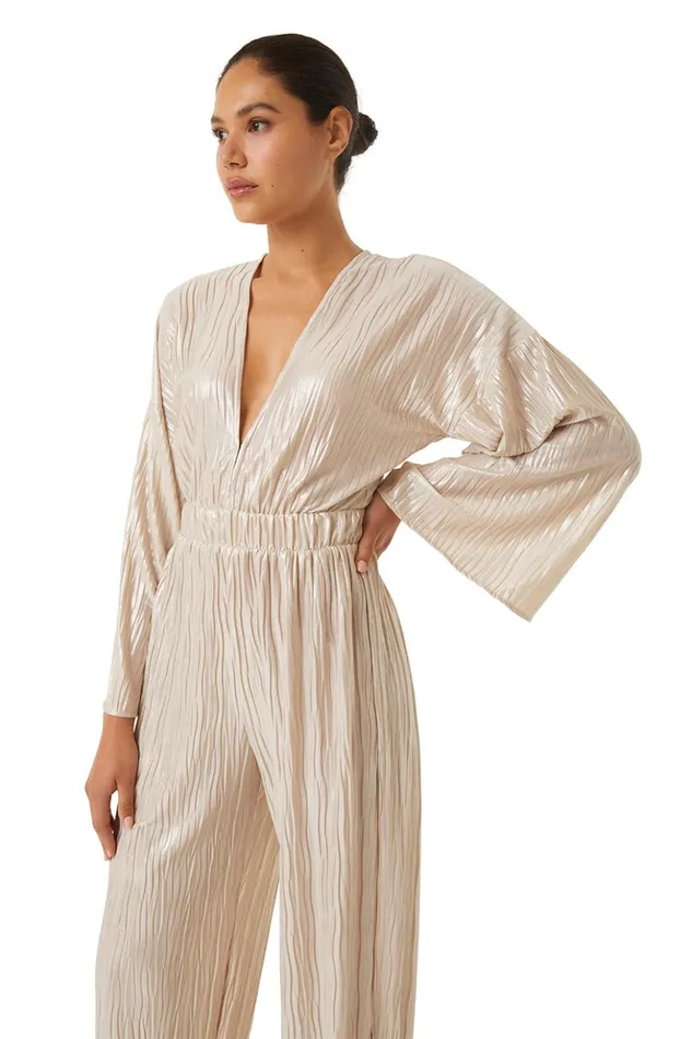 MISA Los Angeles AMINA JUMPSUIT Mother Of Pearl Women Dresses