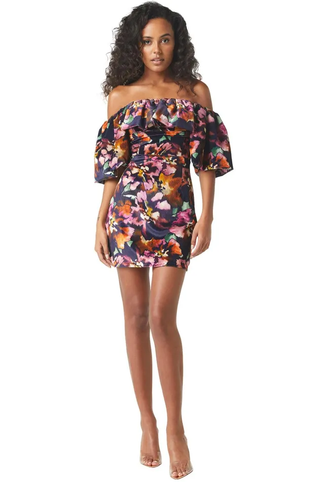 MISA Los Angeles ANETTA DRESS Libra Fleur Velvet Women Dresses