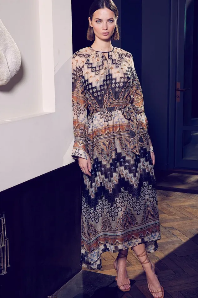 MISA Los Angeles PALOMA DRESS Alhambra Mosaic Women Dresses