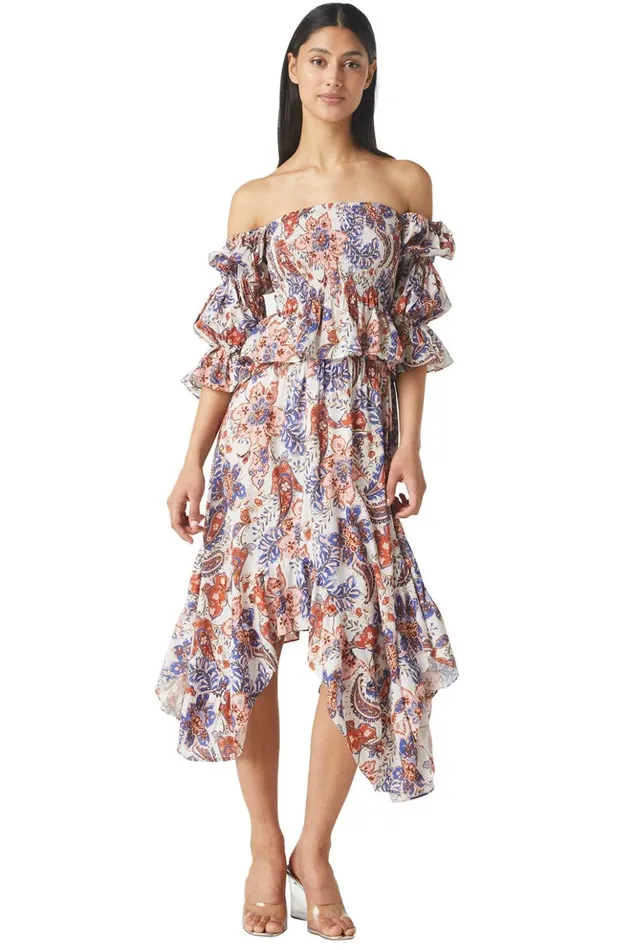 MISA Los Angeles PHOEBY SKIRT Harvest Flora Women Skirts and Shorts