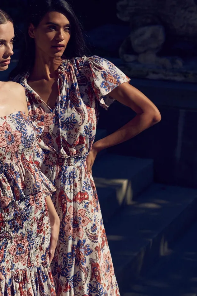 MISA Los Angeles PHOEBY SKIRT Harvest Flora Women Skirts and Shorts