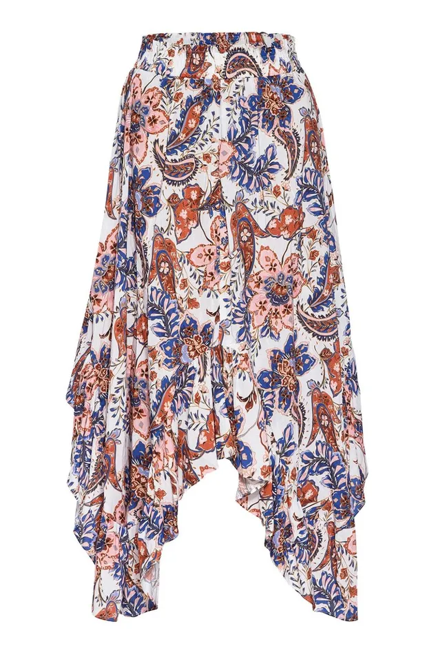 MISA Los Angeles PHOEBY SKIRT Harvest Flora Women Skirts and Shorts