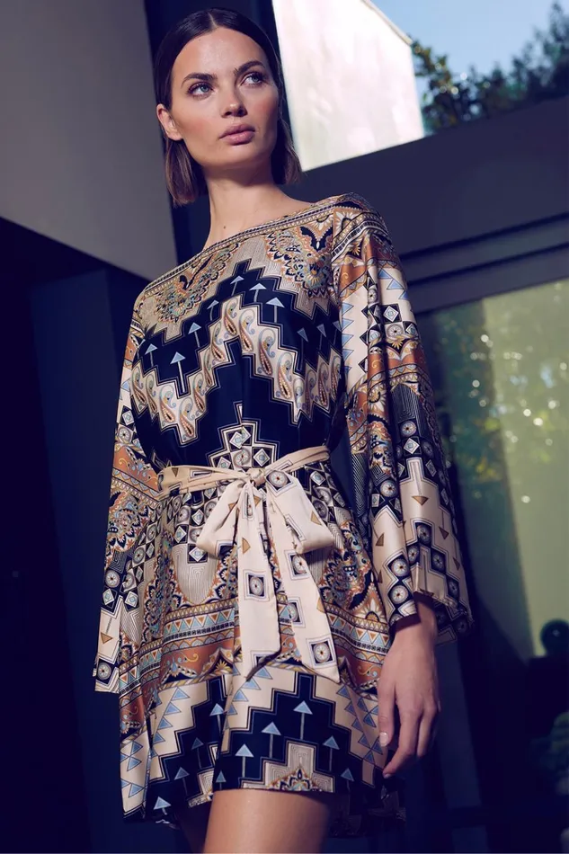 MISA Los Angeles TWIGGY DRESS Alhambra Mosaic Women Dresses