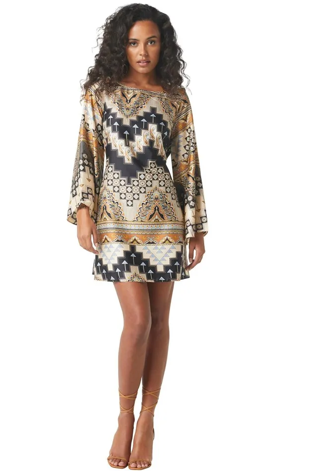 MISA Los Angeles TWIGGY DRESS Alhambra Mosaic Women Dresses