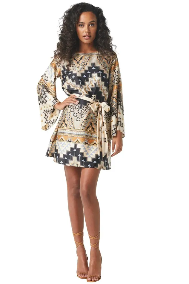 MISA Los Angeles TWIGGY DRESS Alhambra Mosaic Women Dresses