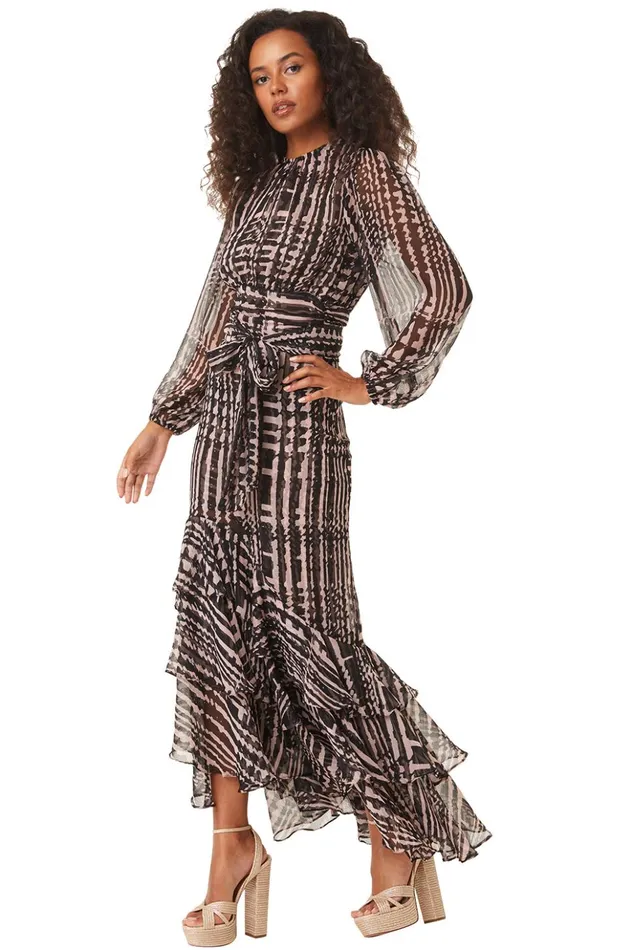 MISA Los Angeles VERONIQUE SKIRT Holiday Abstraction Women Skirts and Shorts MISA Los Angeles VERONIQUE SKIRT Holiday Abstraction Women Skirts and Shorts