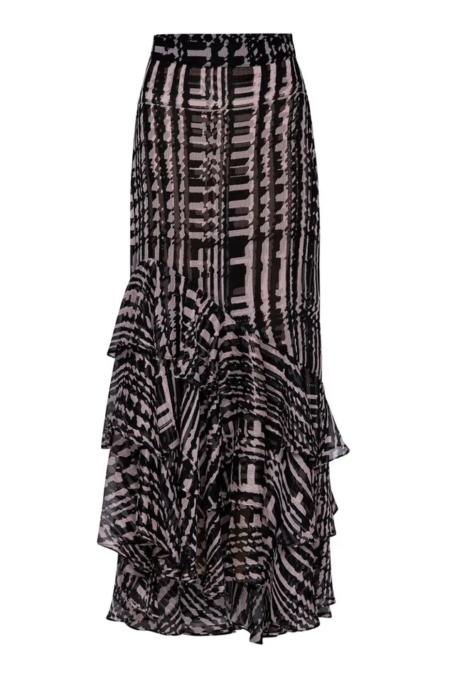 MISA Los Angeles VERONIQUE SKIRT Holiday Abstraction Women Skirts and Shorts MISA Los Angeles VERONIQUE SKIRT Holiday Abstraction Women Skirts and Shorts