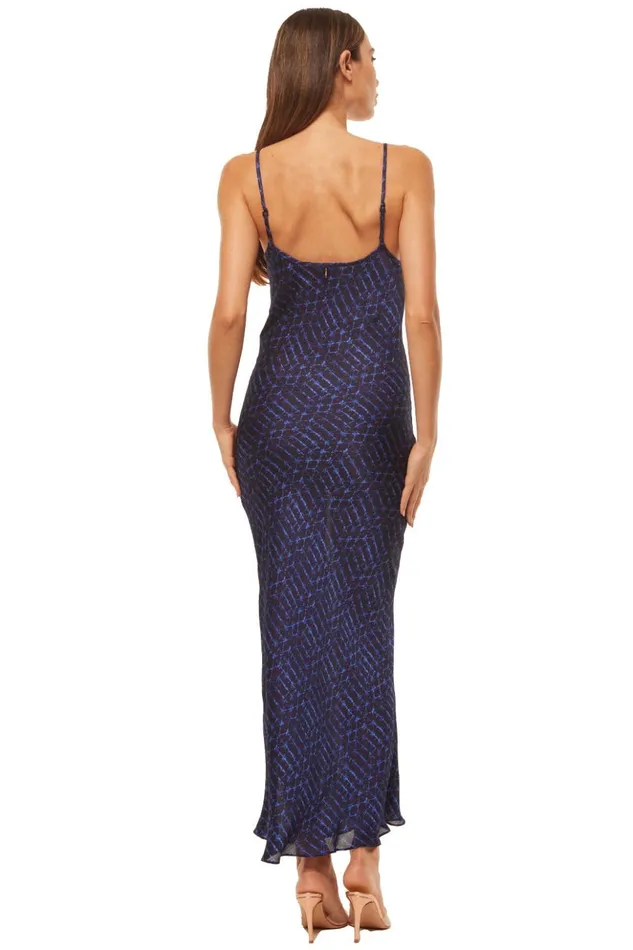 MISA Los Angeles ZIA DRESS Midnight Shibori Women Dresses