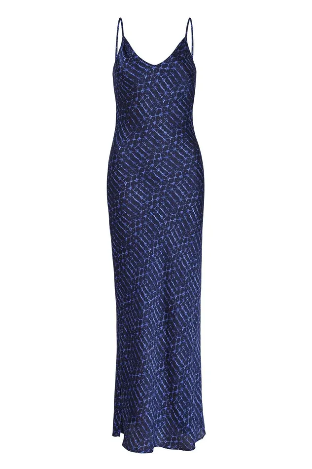 MISA Los Angeles ZIA DRESS Midnight Shibori Women Dresses