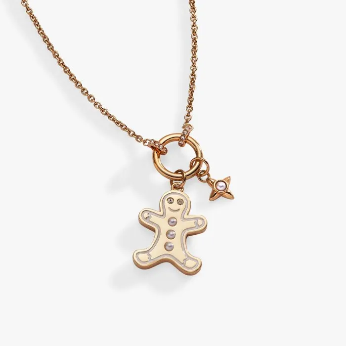Necklaces Women Alex And Ani Gingerbread Charm Necklace Shiny Gold