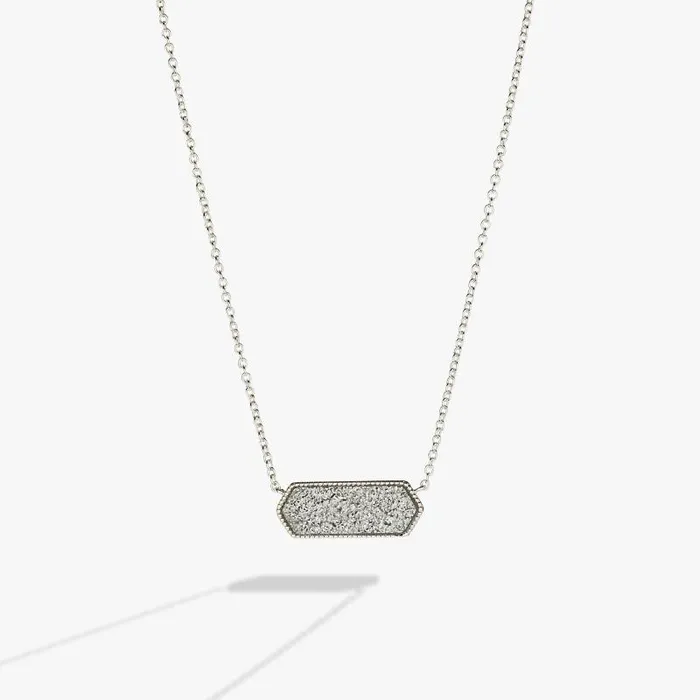 Necklaces Women Alex And Ani Glitter Druzy Pendant Necklace Silver Silver