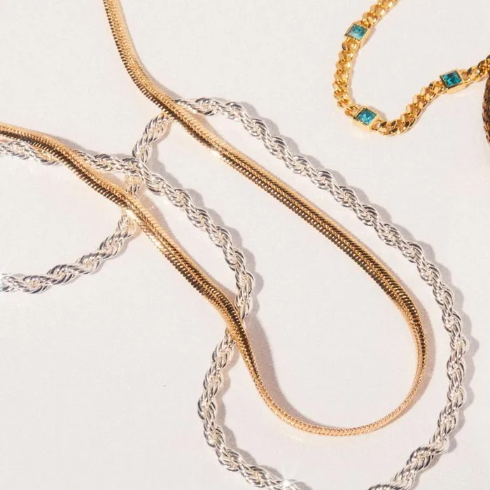 Necklaces Women Alex And Ani Herringbone Chain Necklace Shiny Gold