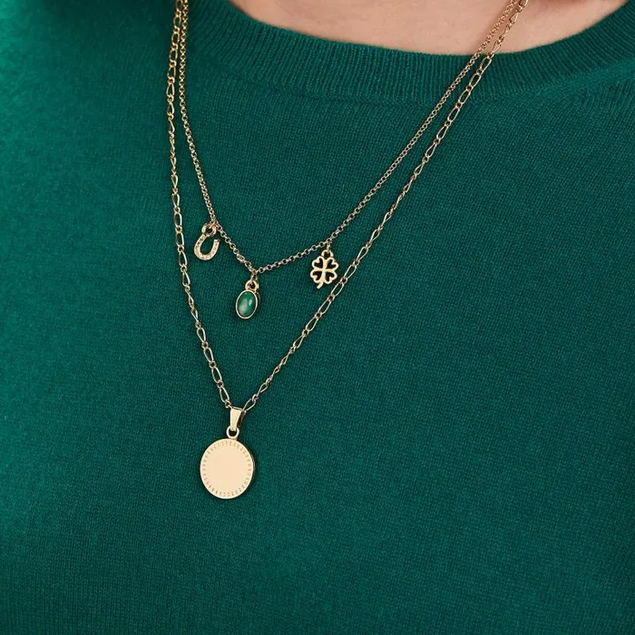 Necklaces Women Alex And Ani Luck Prosperity MultiCharm Layered Necklace Gold