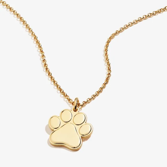 Necklaces Women Alex And Ani Paw Print Charm Necklace 21039039 Silver