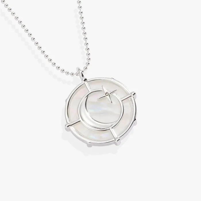 Necklaces Women Alex And Ani Sagittarius Zodiac DoubleSided Charm Necklace Silver