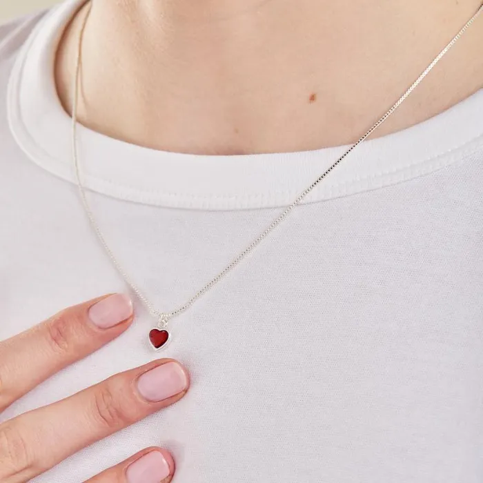 Necklaces Women Alex And Ani Scarlet Heart Necklace January Birthstone Silver
