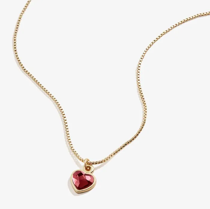 Necklaces Women Alex And Ani Scarlet Heart Necklace January Birthstone Silver