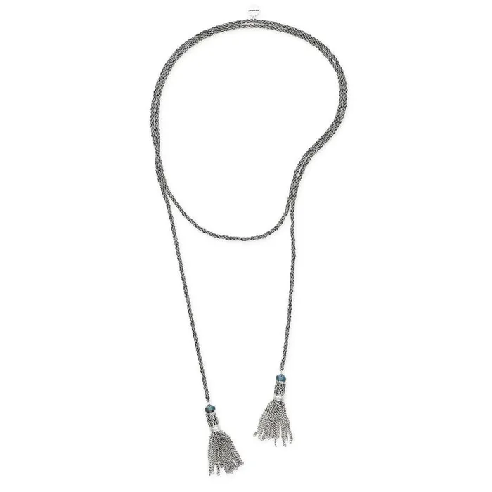 Necklaces Women Alex And Ani Twisted Rope Tassel Wrap Necklace Rafaelian Silver