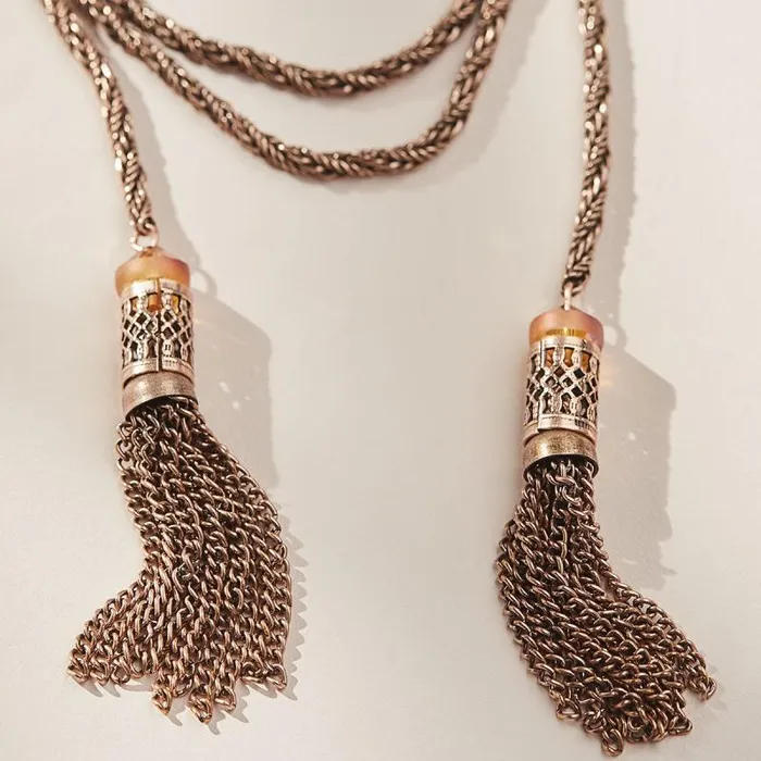 Necklaces Women Alex And Ani Twisted Rope Tassel Wrap Necklace Rafaelian Silver