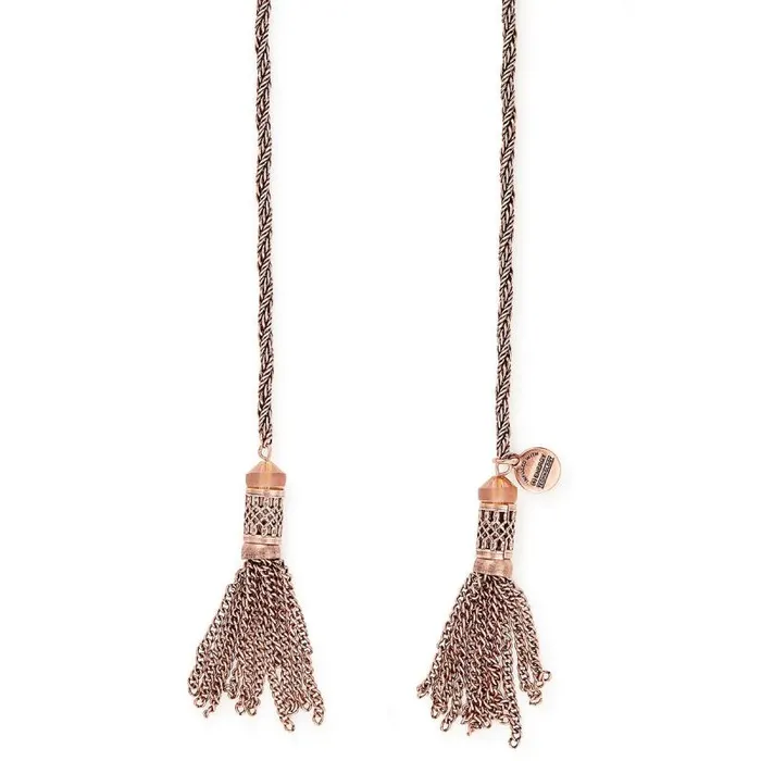 Necklaces Women Alex And Ani Twisted Rope Tassel Wrap Necklace Rafaelian Silver