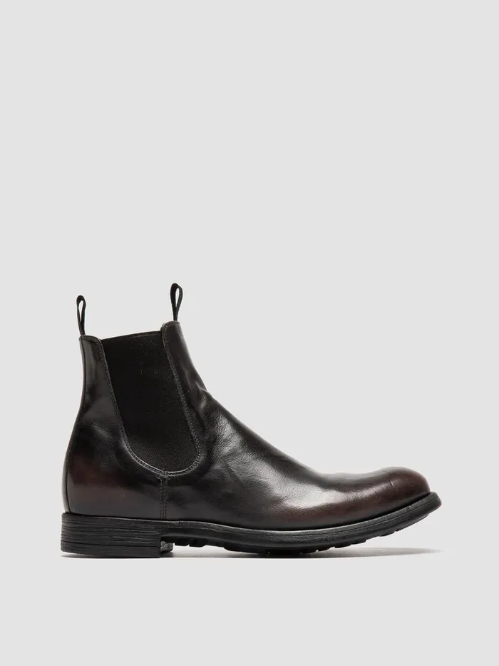 Officine Creative Boots and Ankle Boots CHRONICLE 002 Supernero Black And Brown Leather Chelsea Boots 8211 Men Officine Creative Boots and Ankle Boots CHRONICLE 002 Supernero Black And Brown Leather Chelsea Boots 8211 Men