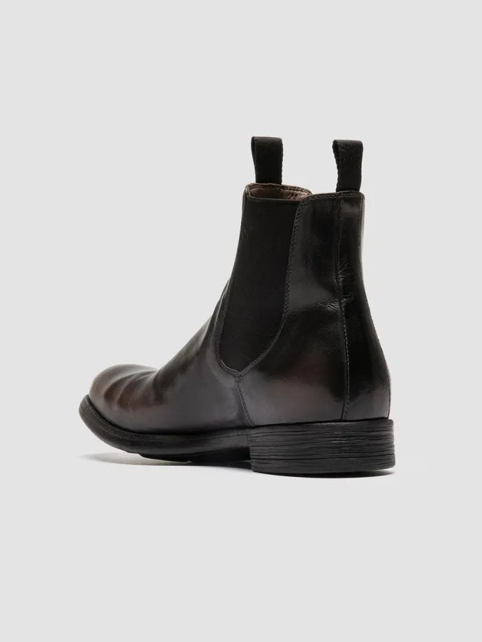 Officine Creative Boots and Ankle Boots CHRONICLE 002 Supernero Black And Brown Leather Chelsea Boots 8211 Men Officine Creative Boots and Ankle Boots CHRONICLE 002 Supernero Black And Brown Leather Chelsea Boots 8211 Men
