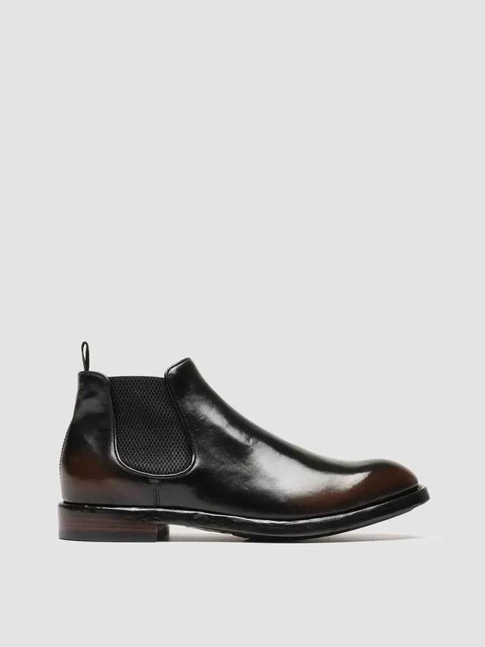 Officine Creative Boots and Ankle Boots TEMPLE 008 CaffSupernero Brown Leather Chelsea Boots 8211 Men Officine Creative Boots and Ankle Boots TEMPLE 008 CaffSupernero Brown Leather Chelsea Boots 8211 Men