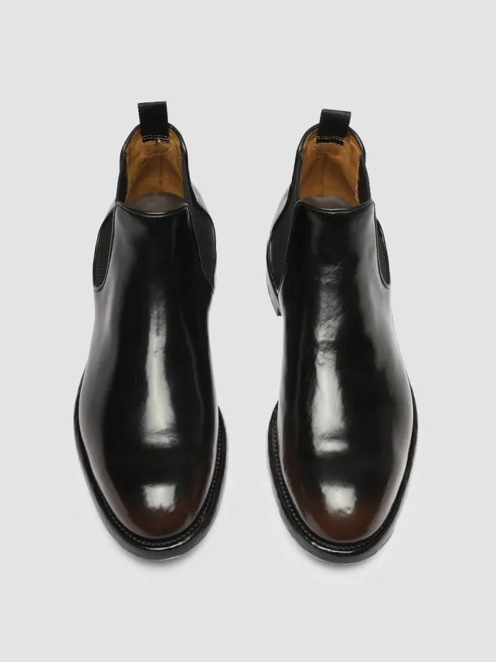Officine Creative Boots and Ankle Boots TEMPLE 008 CaffSupernero Brown Leather Chelsea Boots 8211 Men Officine Creative Boots and Ankle Boots TEMPLE 008 CaffSupernero Brown Leather Chelsea Boots 8211 Men