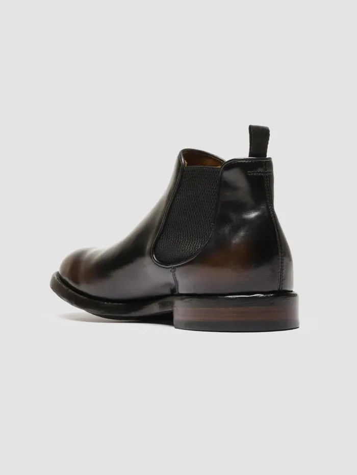 Officine Creative Boots and Ankle Boots TEMPLE 008 CaffSupernero Brown Leather Chelsea Boots 8211 Men Officine Creative Boots and Ankle Boots TEMPLE 008 CaffSupernero Brown Leather Chelsea Boots 8211 Men