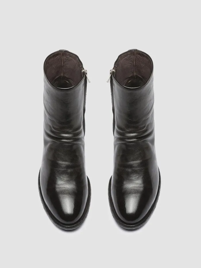 Officine Creative Boots and Booties DENNER 101 Ebano Brown Leather Ankle Boots 8211 Women Officine Creative Boots and Booties DENNER 101 Ebano Brown Leather Ankle Boots 8211 Women