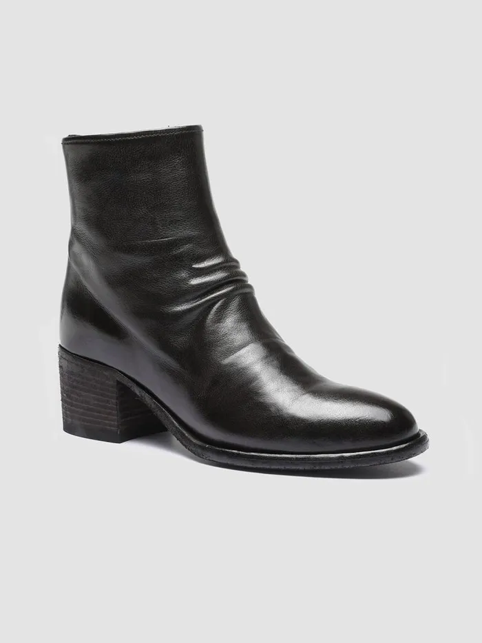 Officine Creative Boots and Booties DENNER 101 Ebano Brown Leather Ankle Boots 8211 Women Officine Creative Boots and Booties DENNER 101 Ebano Brown Leather Ankle Boots 8211 Women