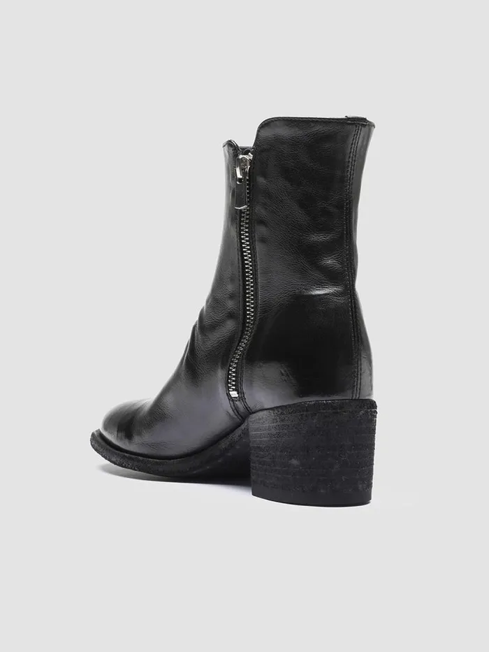 Officine Creative Boots and Booties DENNER 103 Nero Black Leather Ankle Boots 8211 Women Officine Creative Boots and Booties DENNER 103 Nero Black Leather Ankle Boots 8211 Women