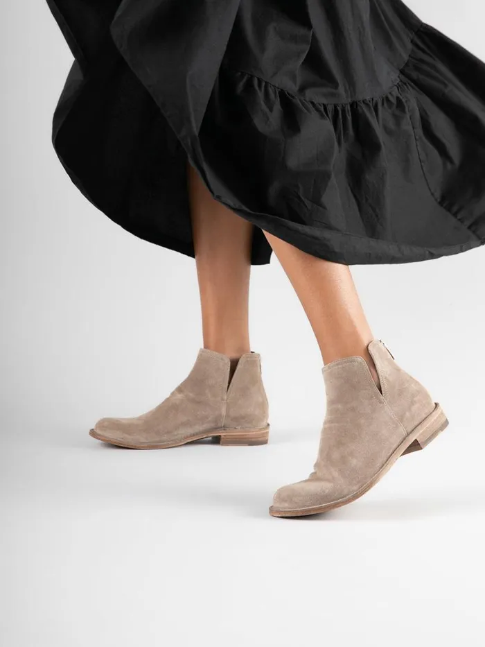 Officine Creative Boots and Booties LEGRAND 160 Bosco Green Suede Ankle Boots 8211 Women