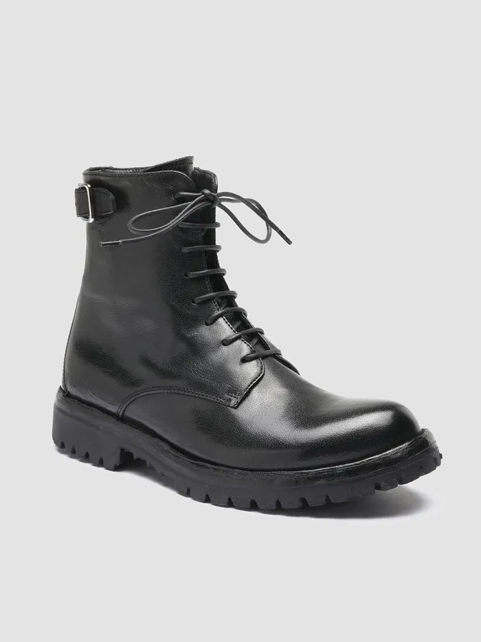 Officine Creative Boots and Booties LORAINE 001 Nero Black Leather Ankle Boots 8211 Women Officine Creative Boots and Booties LORAINE 001 Nero Black Leather Ankle Boots 8211 Women