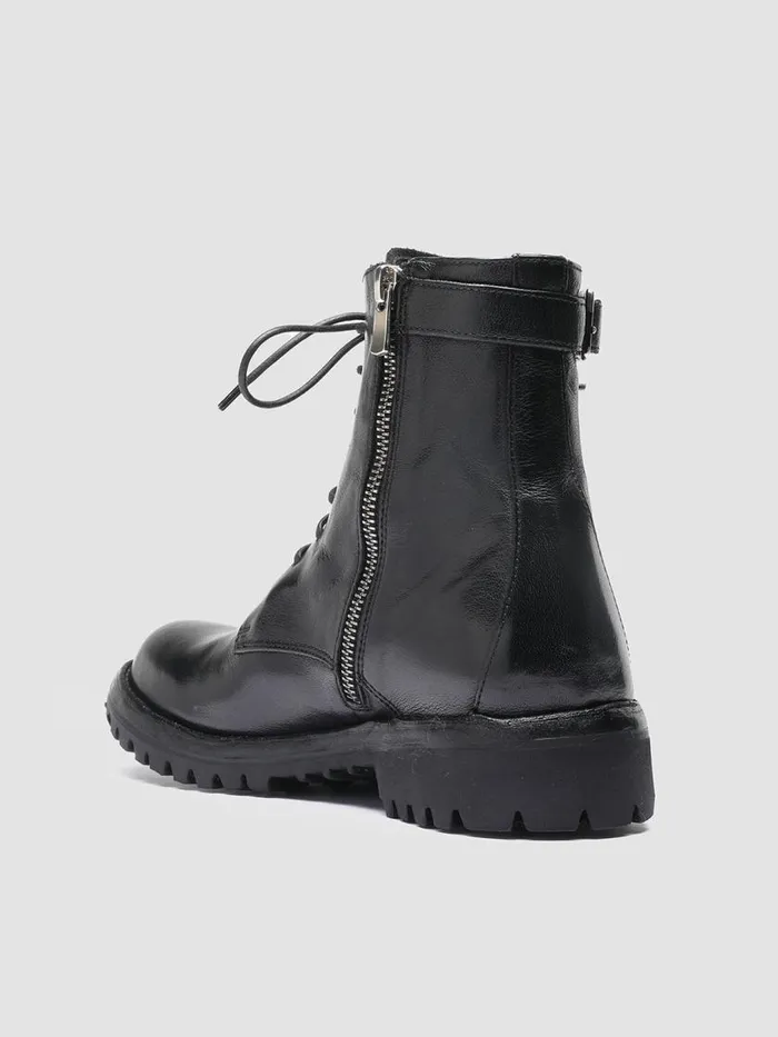 Officine Creative Boots and Booties LORAINE 001 Nero Black Leather Ankle Boots 8211 Women Officine Creative Boots and Booties LORAINE 001 Nero Black Leather Ankle Boots 8211 Women