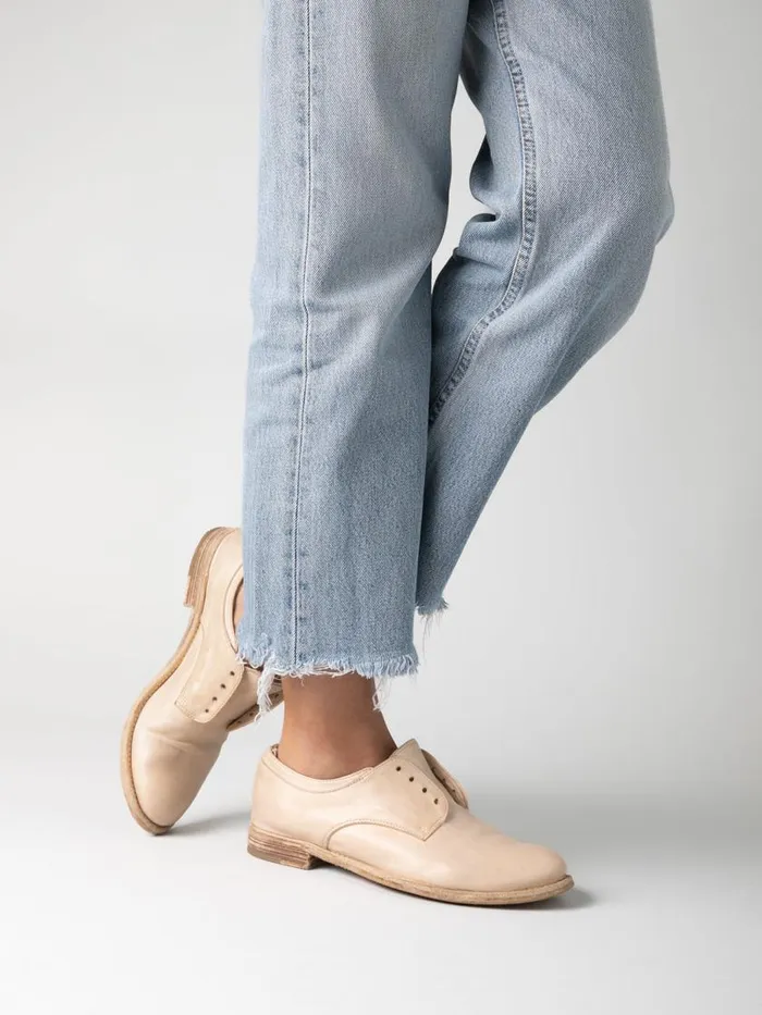 Officine Creative Derbies and Oxfords LEXIKON 501 Gigio Perla Grey Leather Derby Shoes 8211 Women