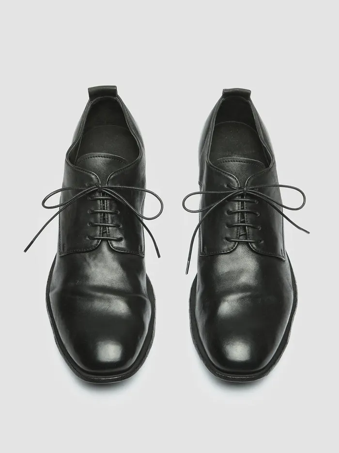 Officine Creative Derbies and Oxfords STEREO 003 Nero Black Leather Derby Shoes 8211 Men