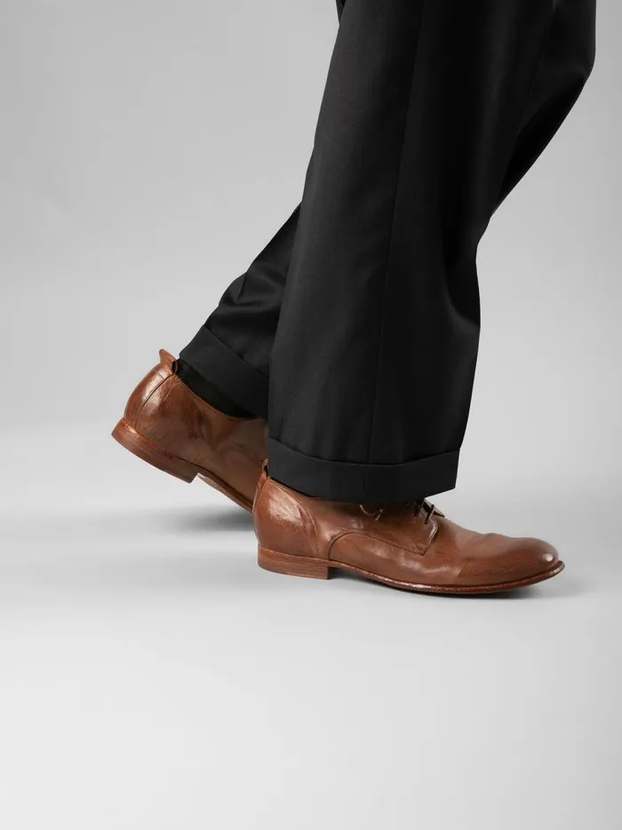 Officine Creative Derbies and Oxfords STEREO 003 Nero Black Leather Derby Shoes 8211 Men