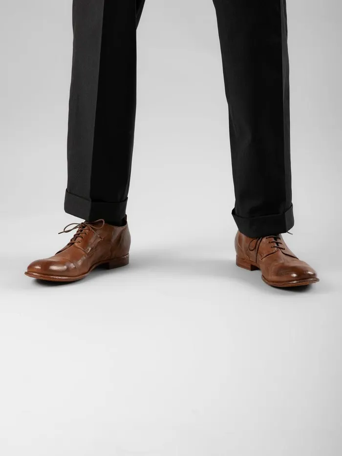 Officine Creative Derbies and Oxfords STEREO 003 Nero Black Leather Derby Shoes 8211 Men
