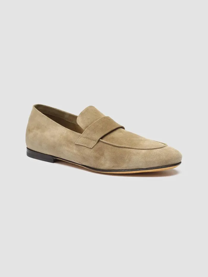 Officine Creative Loafers AIRTO 001 Sughero Brown Suede Loafers 8211 Men