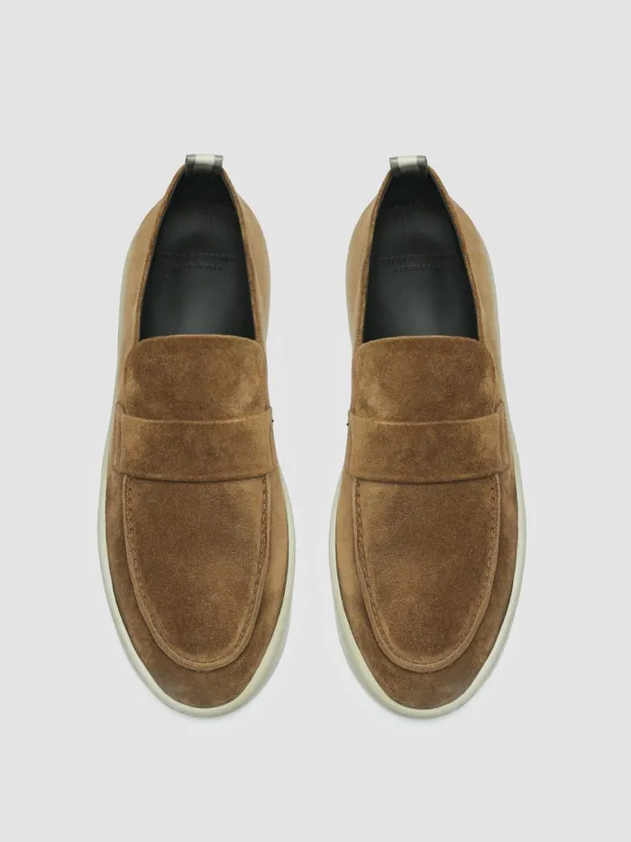 Officine Creative Loafers BUG 001 Birra Brown Suede Penny Loafers 8211 Men