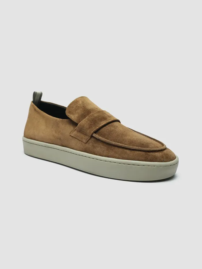 Officine Creative Loafers BUG 001 Birra Brown Suede Penny Loafers 8211 Men