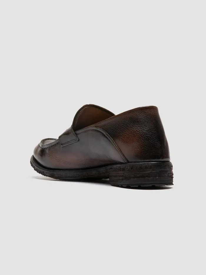 Officine Creative Loafers LEXIKON 140 CaffSupernero Brown Leather Penny Loafers 8211 Women
